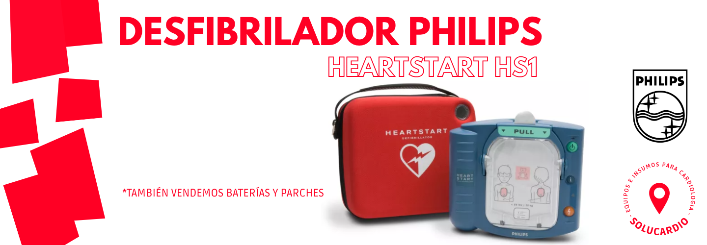DESFIBRILADOR PHILIPS HEARTSTART HS1 SOLUCARDIO